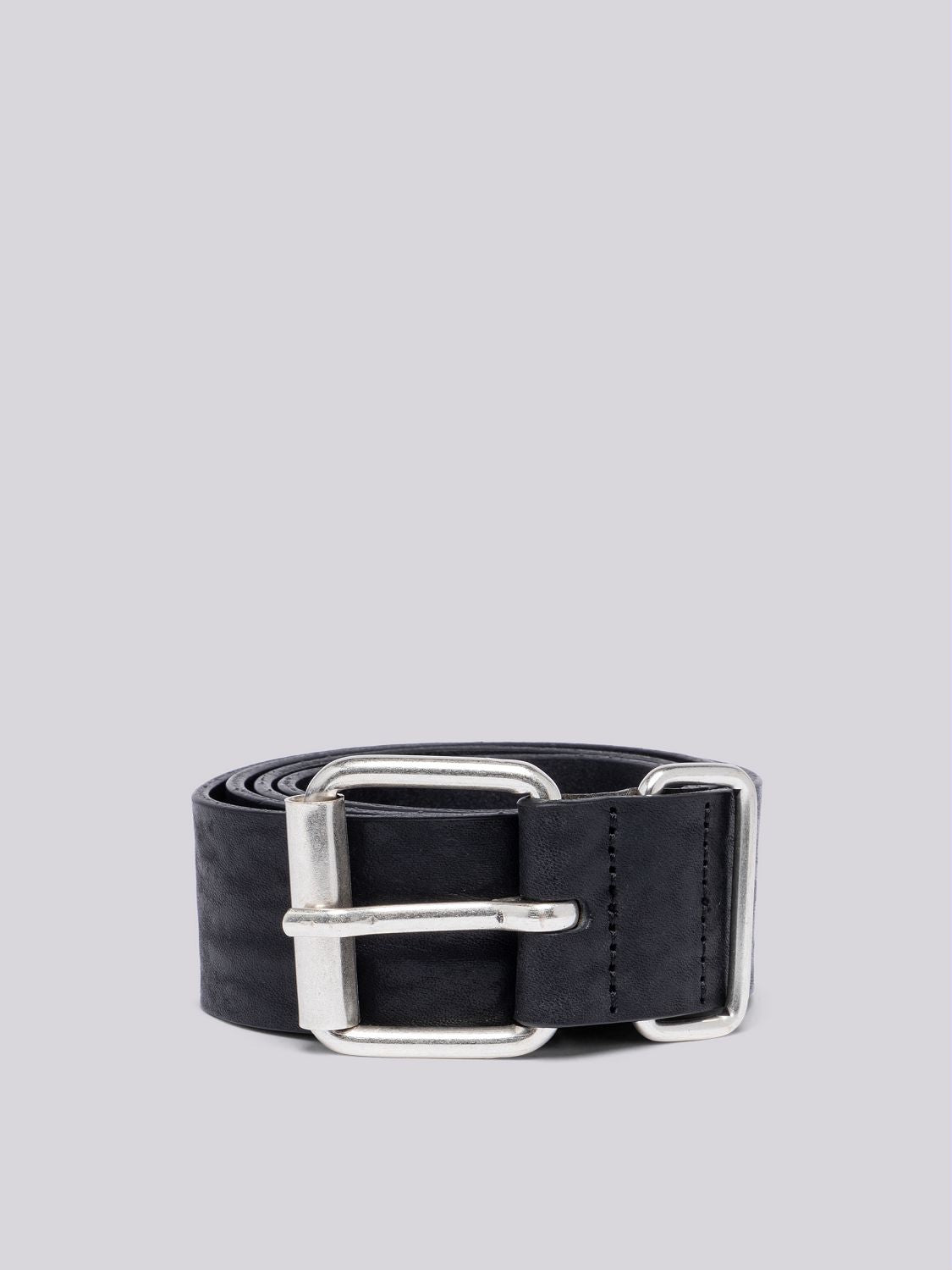 Leather Belt with Vintage Effect