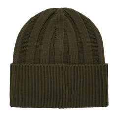 Ribbed Beanie With turn-up