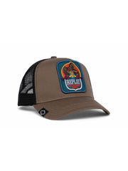 Cap with Bill in Twill with Orangutan Patch