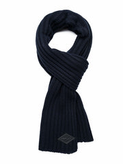 Solid-colored Ribbed Scarf