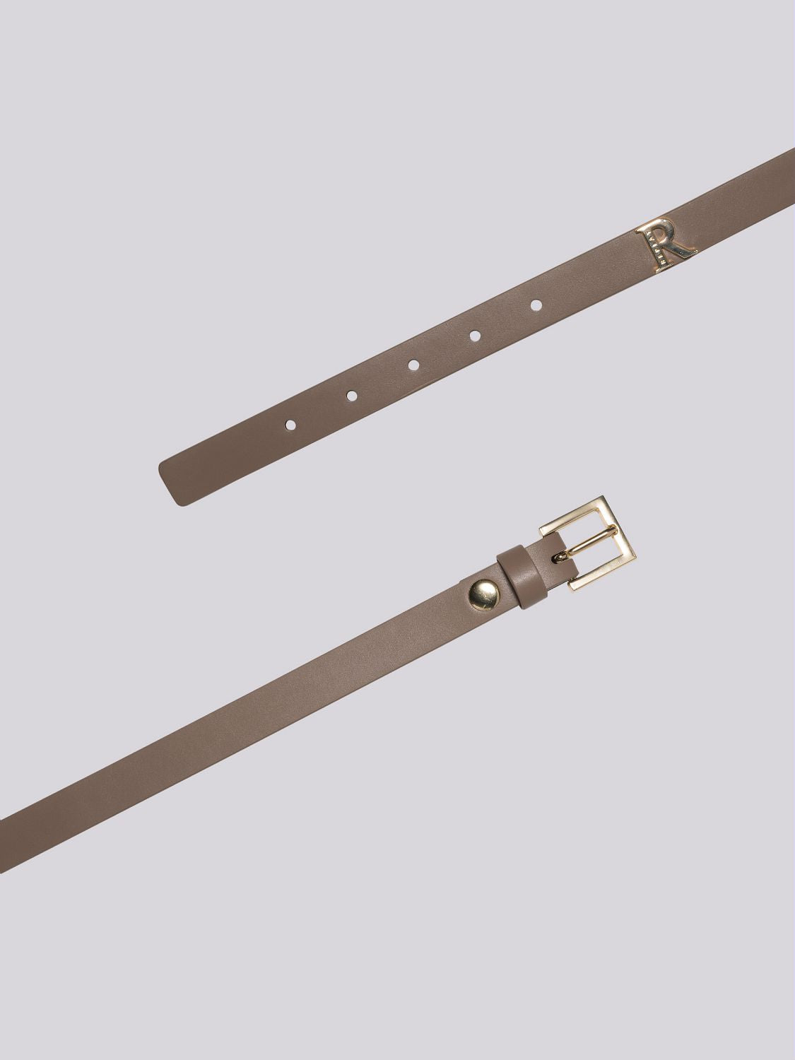 Solid-colored Thin Belt