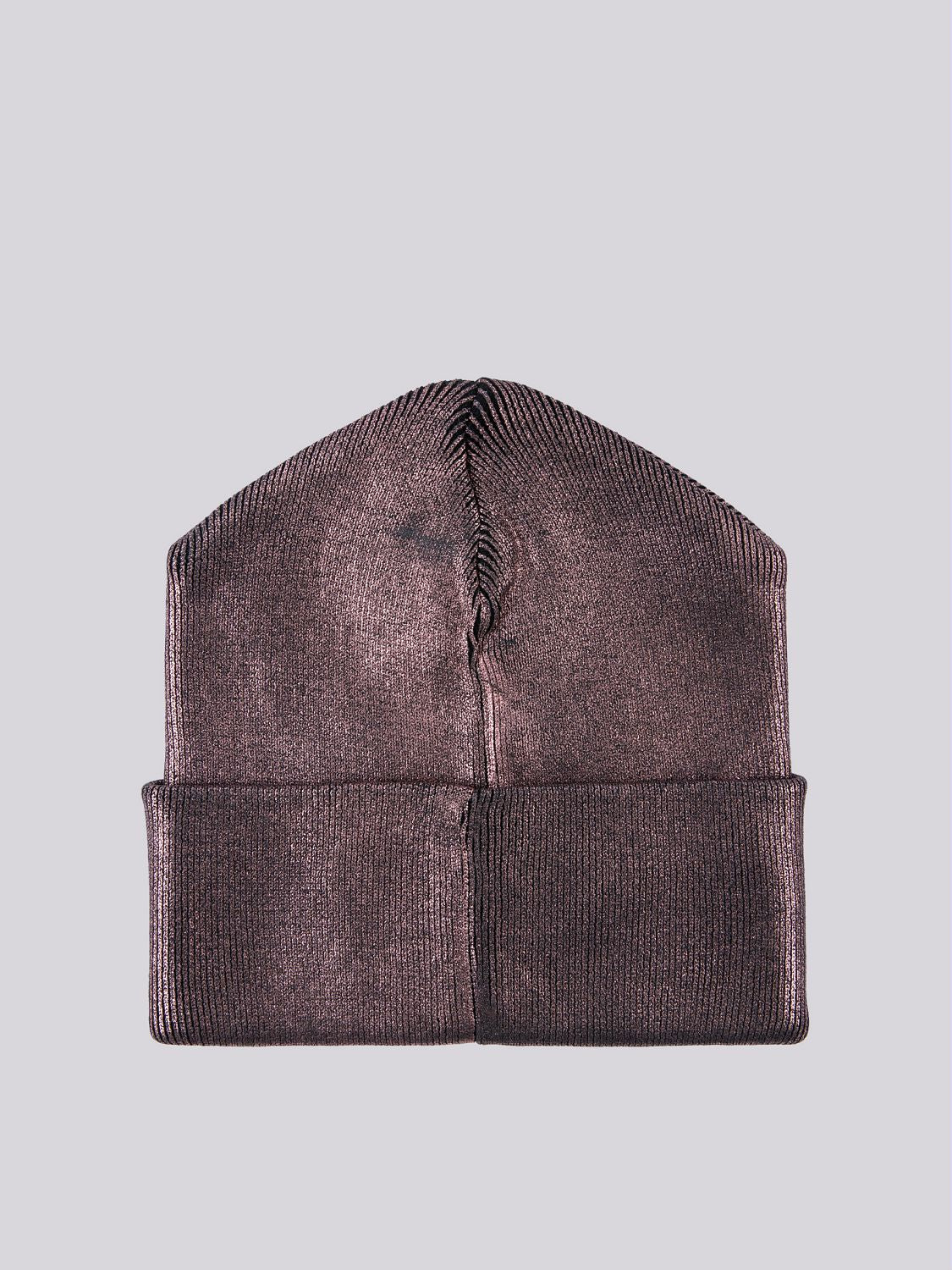 Beanie in Cotton Blend with Laminated Effect