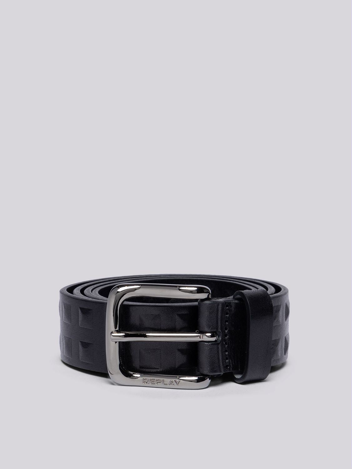 Belt in Embossed Patterned Leather