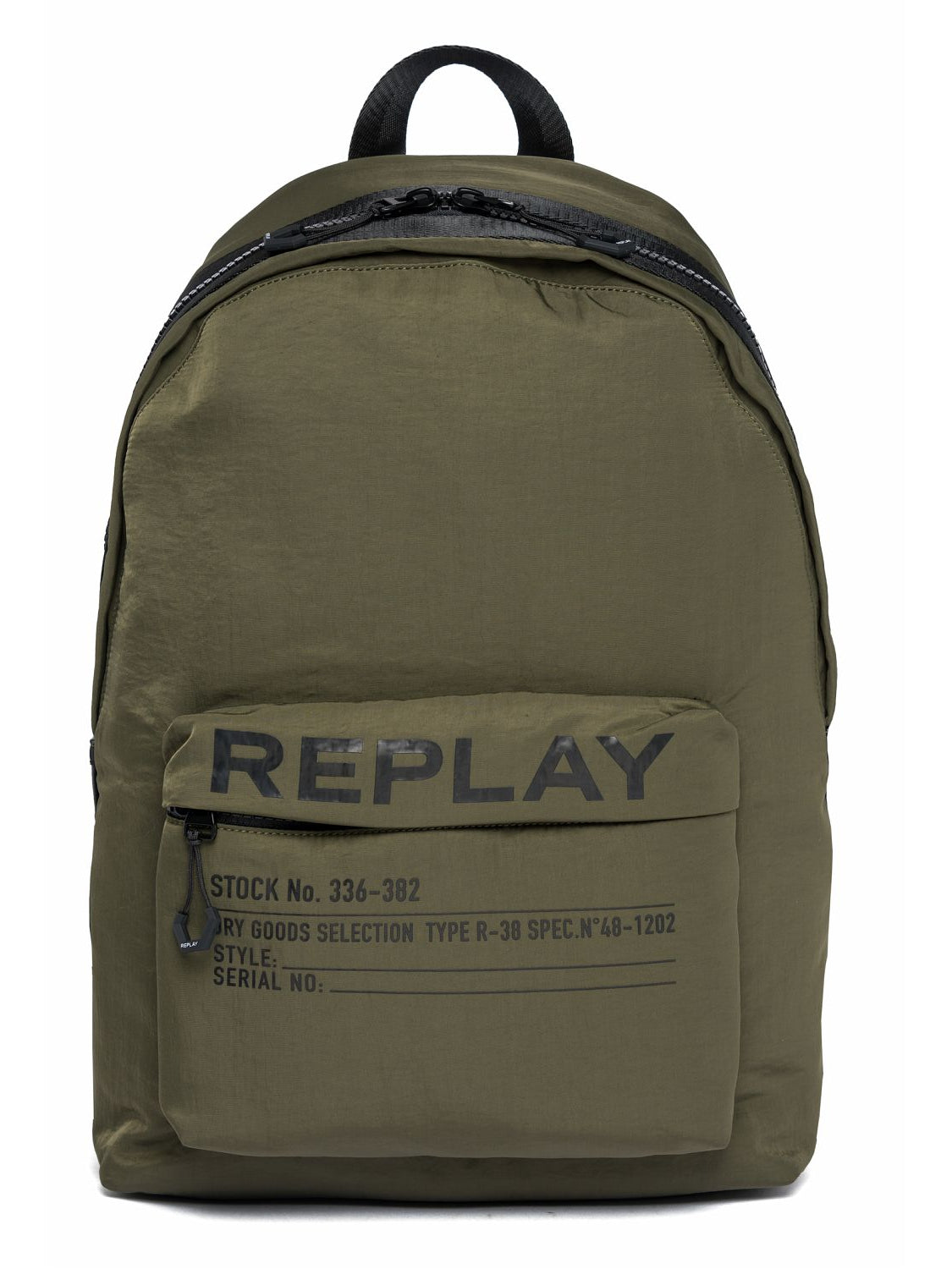 Nylon Backpack With Crinkle Effect