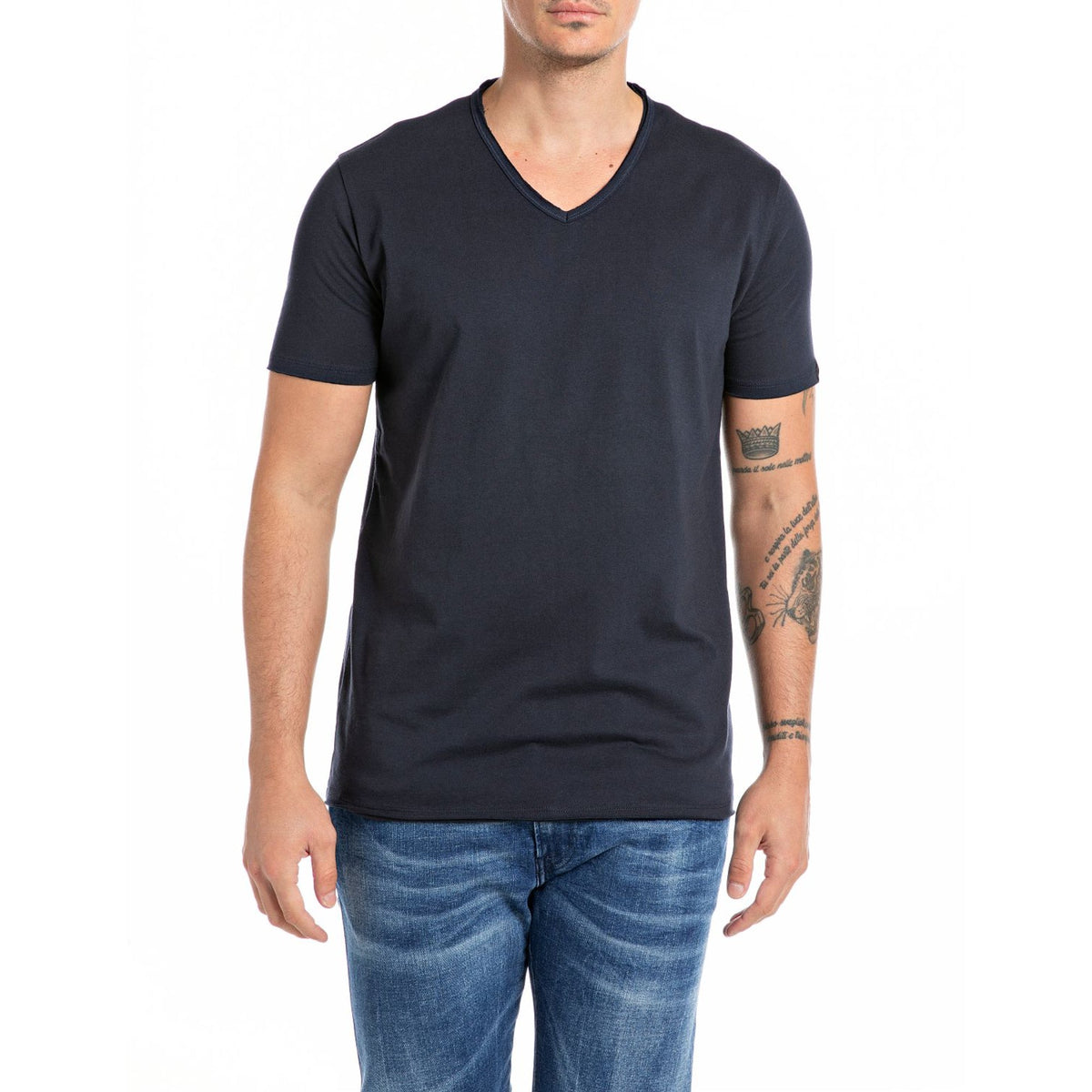 Cotton V-neck T-shirt