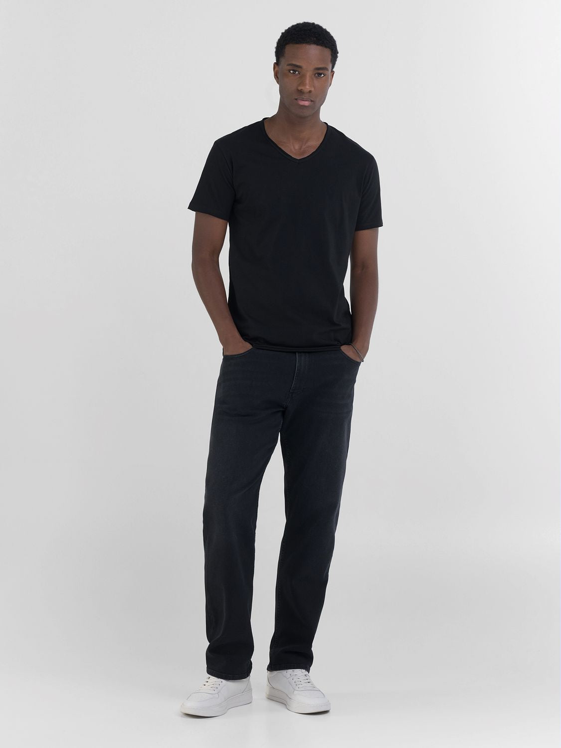 Cotton V-neck T-shirt