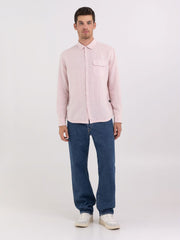 Regular Fit Shirt in Linen with Pocket