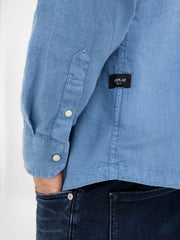 Regular Fit Shirt in Linen with Pocket