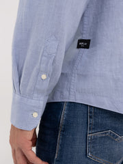 Regular Fit Shirt in Linen with Pocket