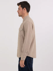 Regular Fit Shirt in Linen with Pocket