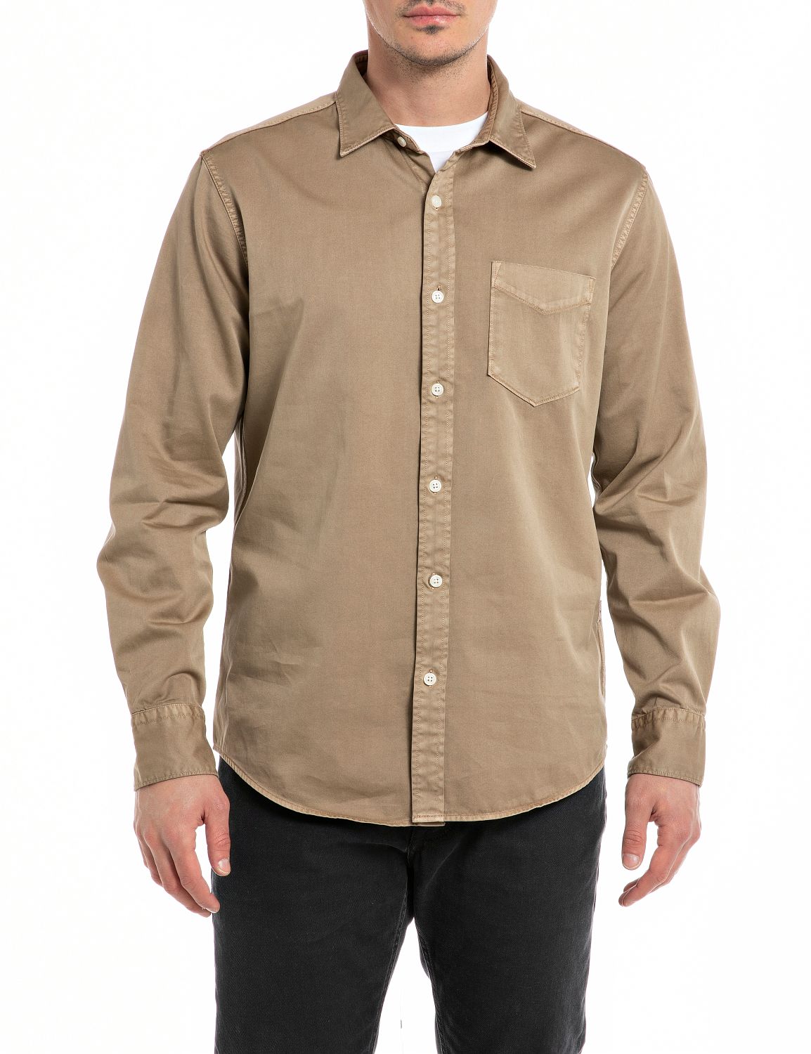 Twill Shirt with Pocket