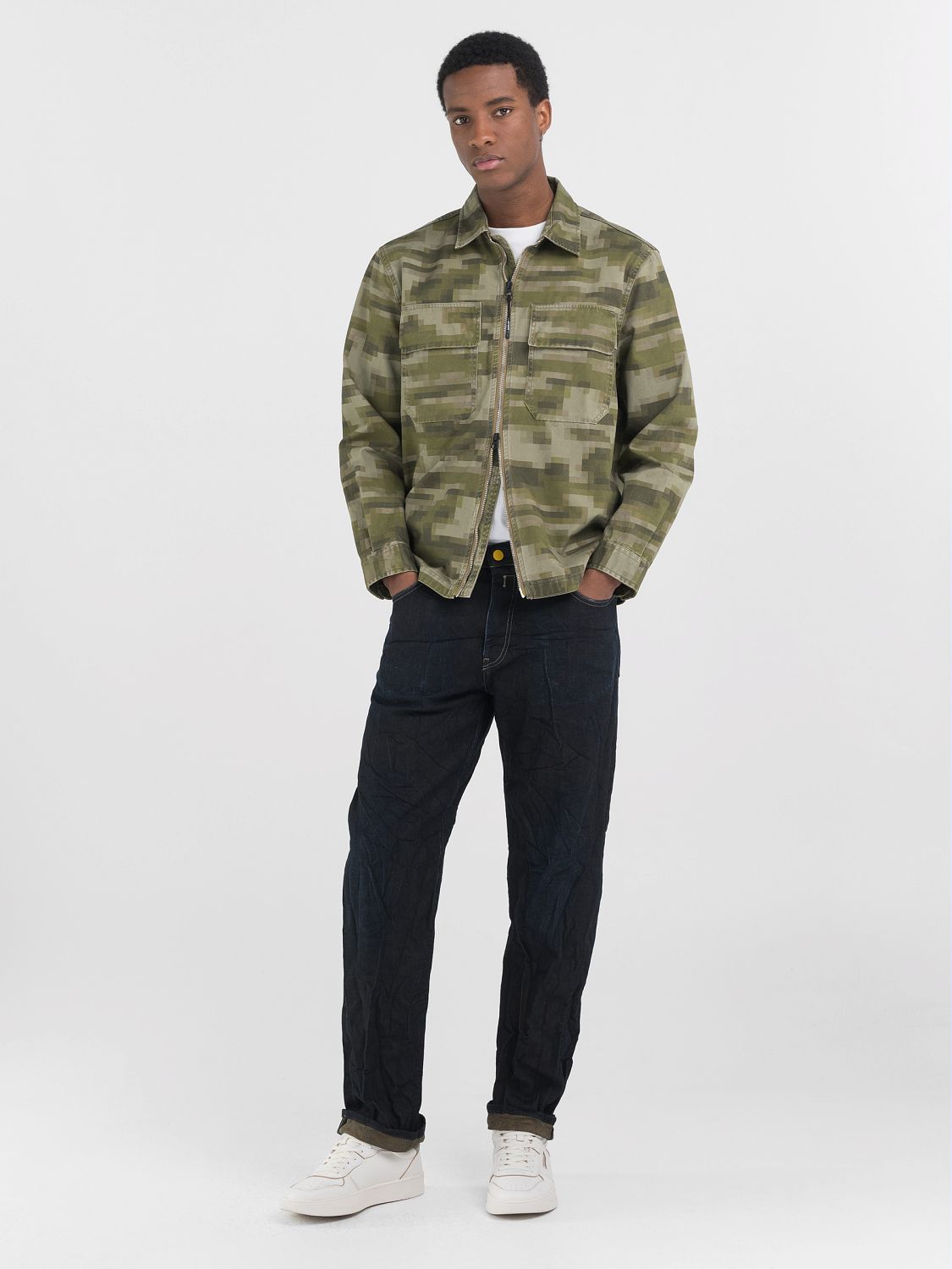 Cotton Twill Full-Zip Shirt