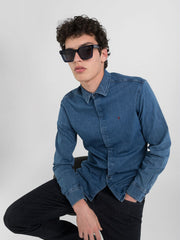 Slim-Fit Denim Shirt
