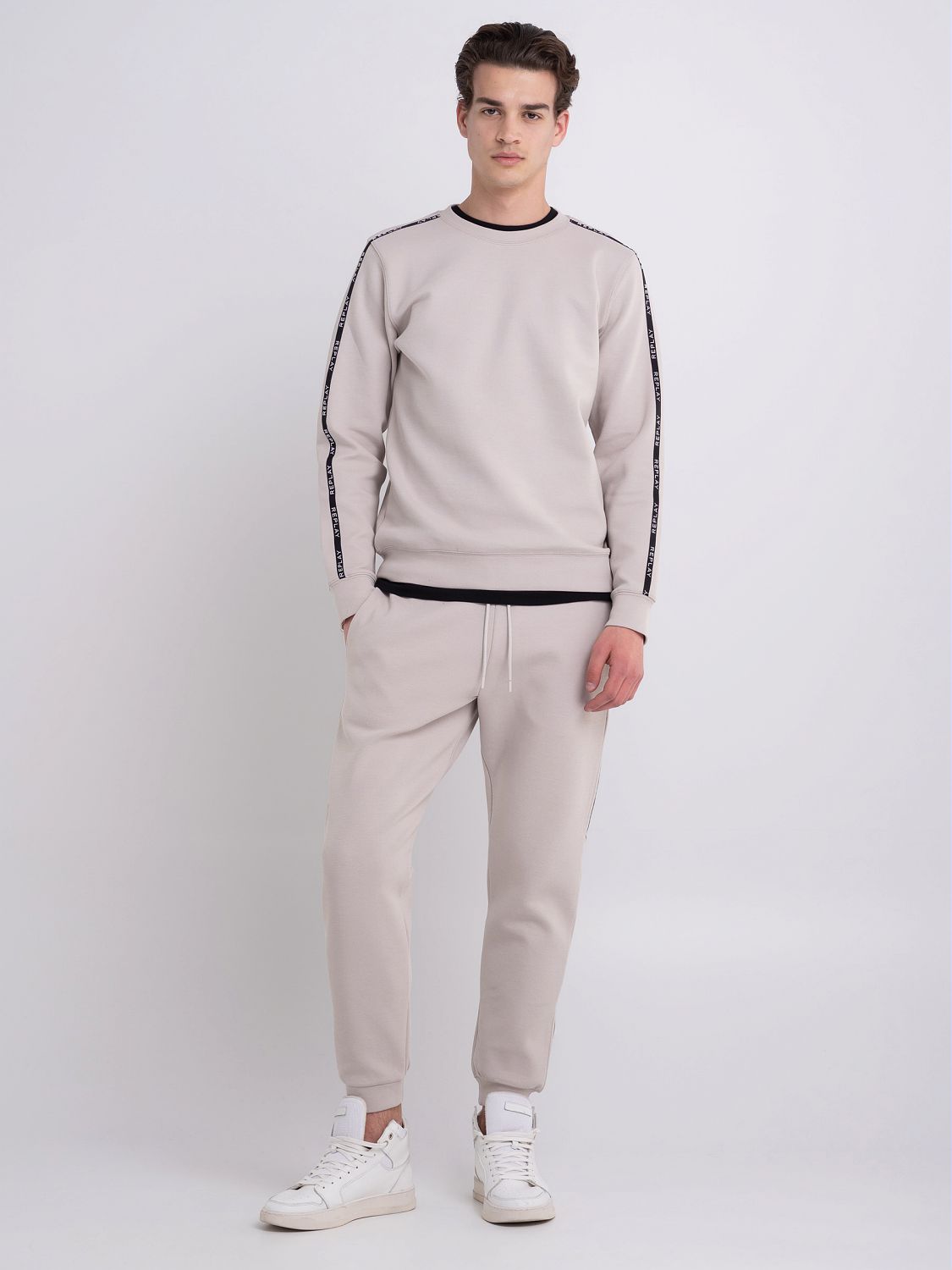 Crewneck Sweatshirt in Cotton Piqué
