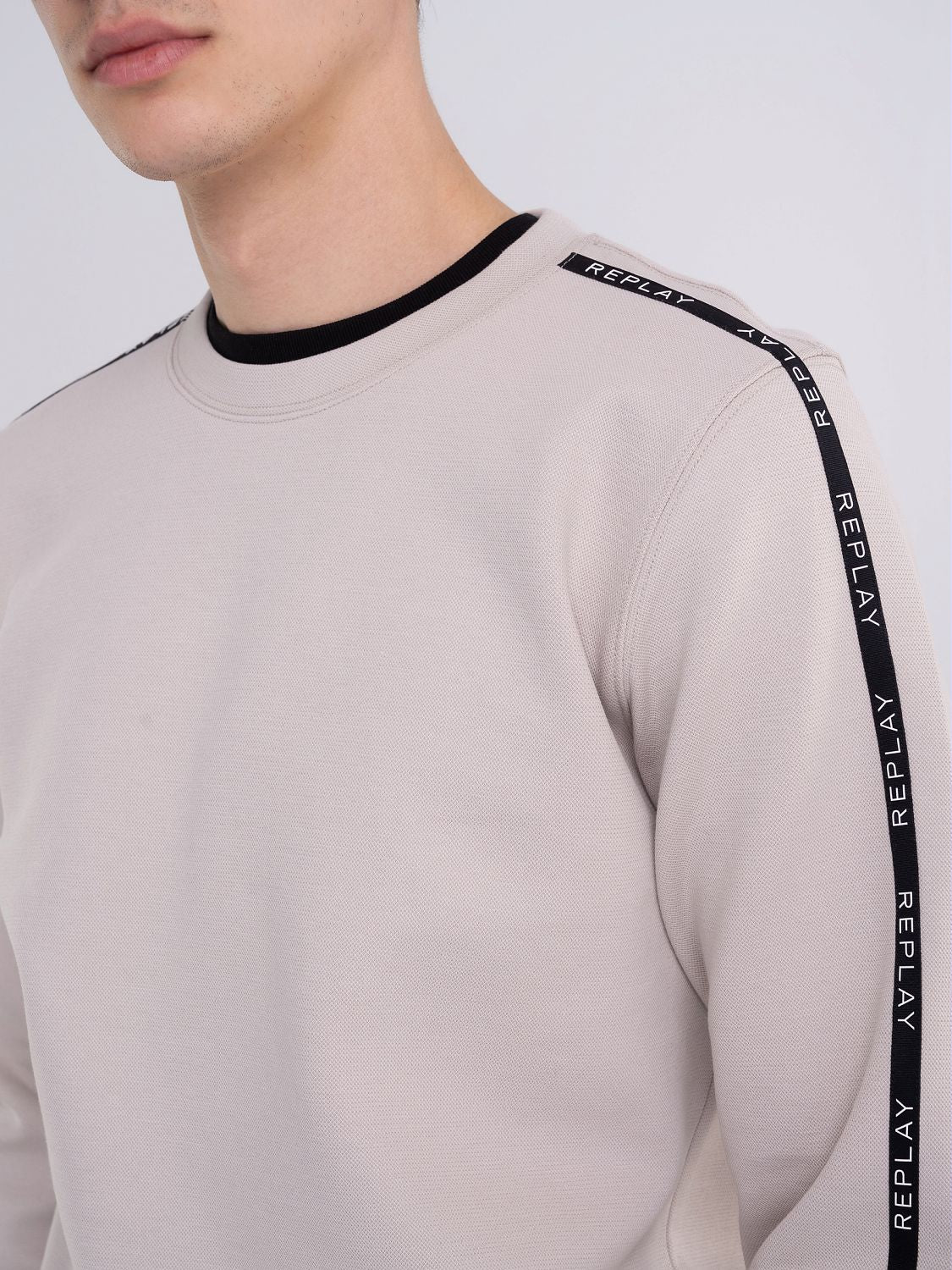 Crewneck Sweatshirt in Cotton Piqué