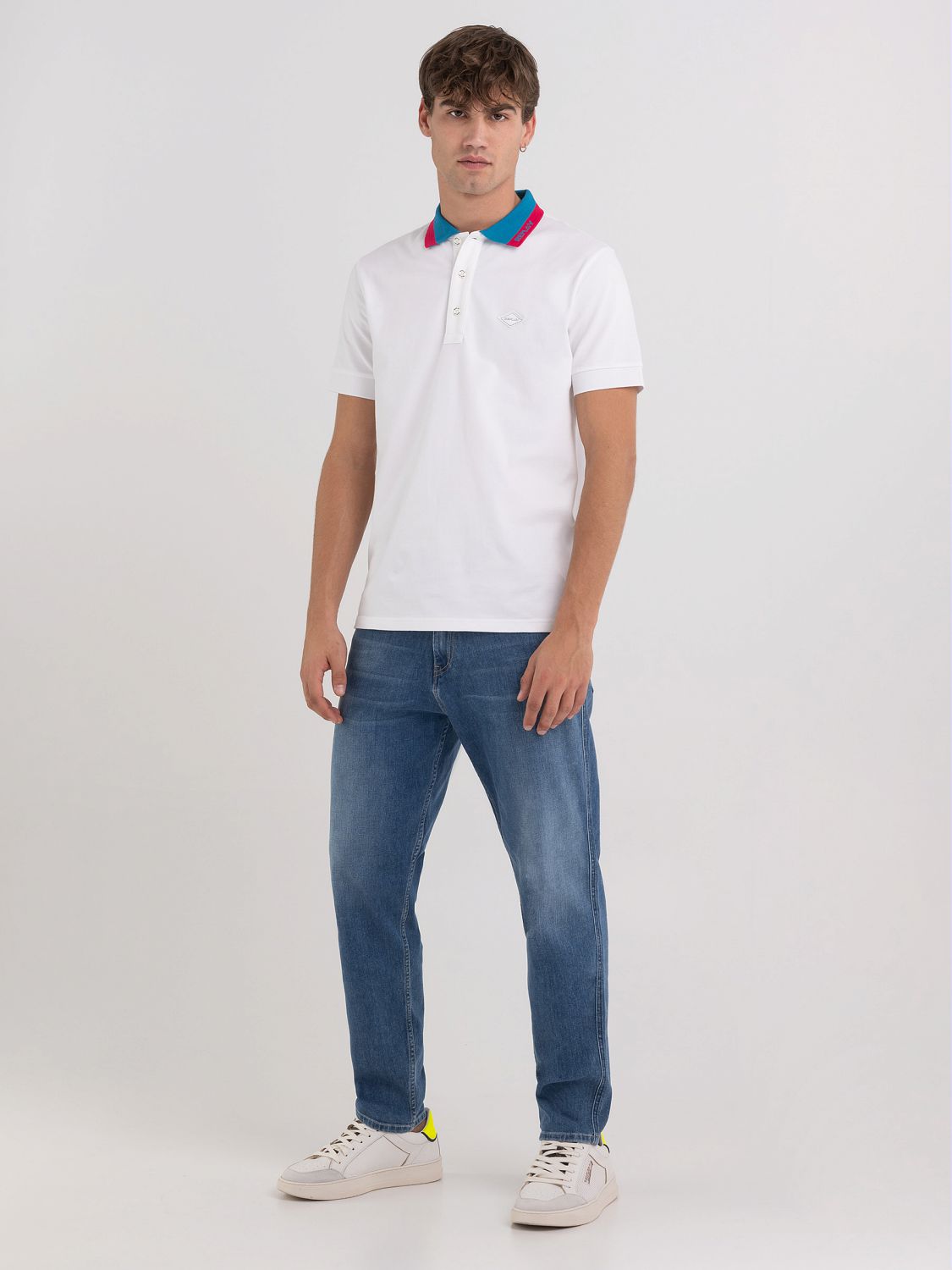 Piqué Polo Shirt with Contrasting-colored Edges