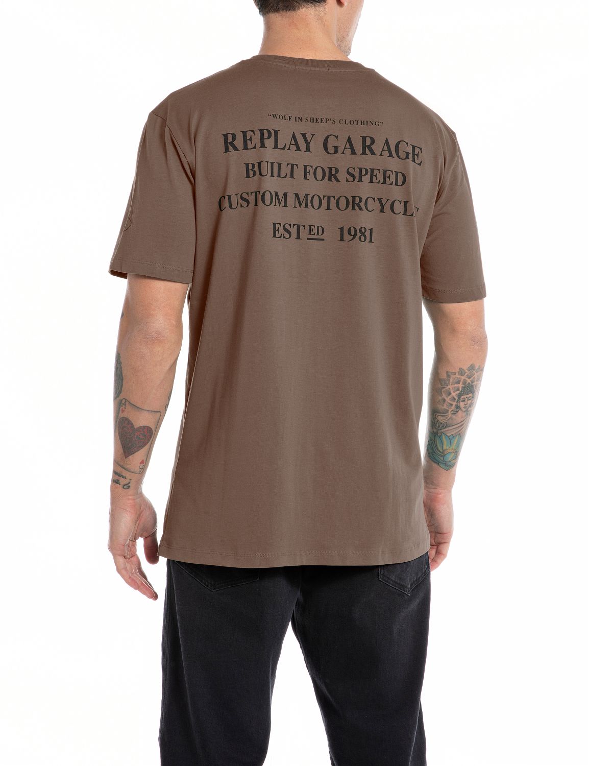 T-shirt with Motorcycles Print