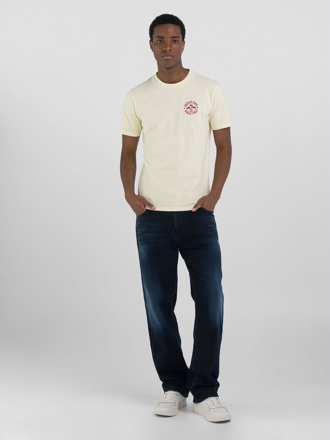 Jersey T-shirt with Embroidered Patch