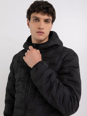 Recycled Short Jacket with Hood
