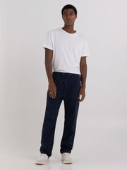 Poplin Jogger Trousers with Zipper