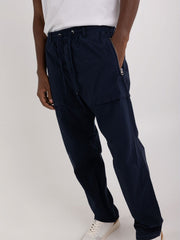 Poplin Jogger Trousers with Zipper