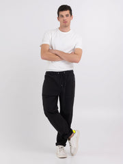 Poplin Jogger Trousers with Zipper