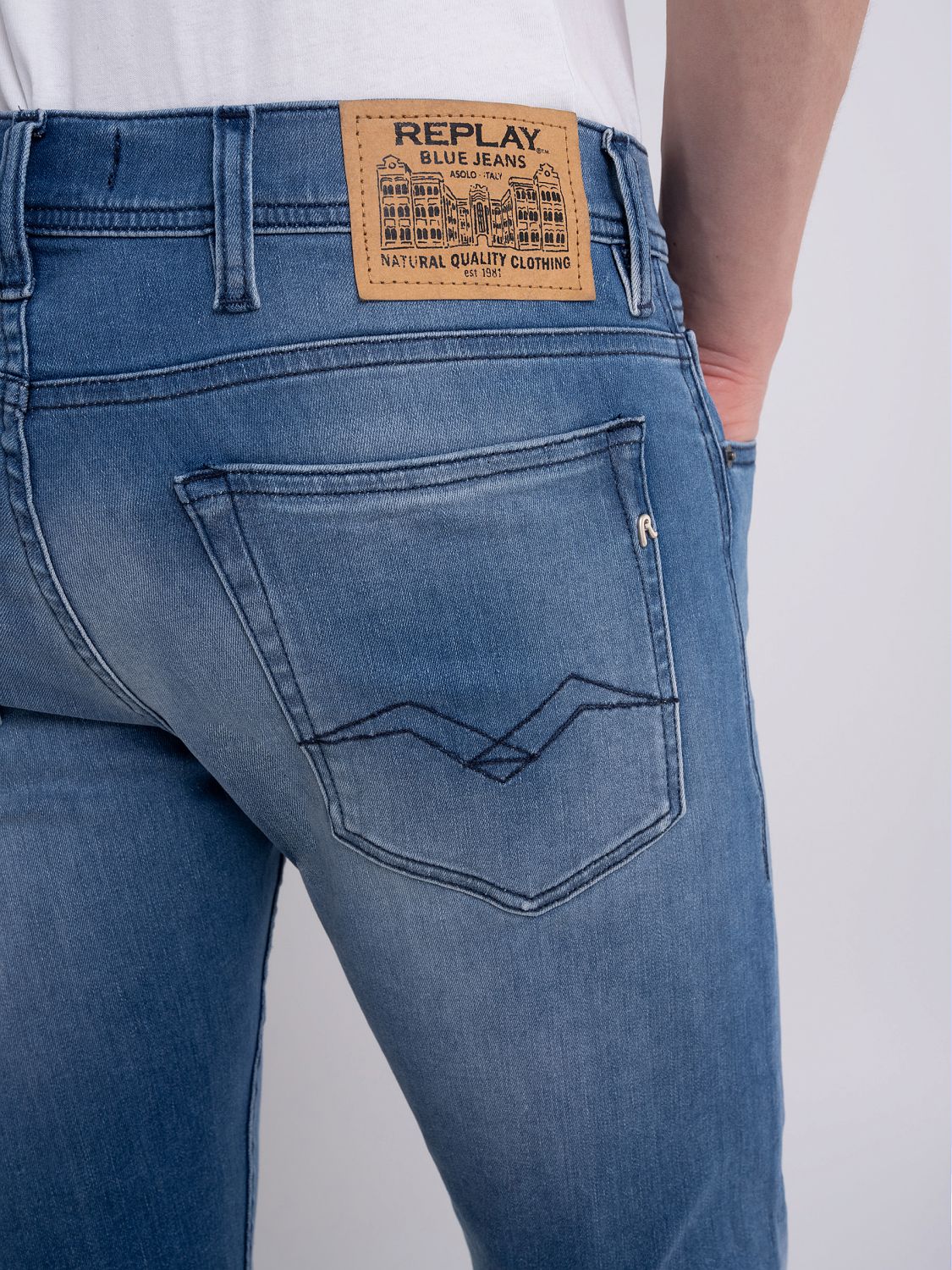 Jondrill Trousers Replay Jondrill Skinny Jeans Blue Skinny Fit