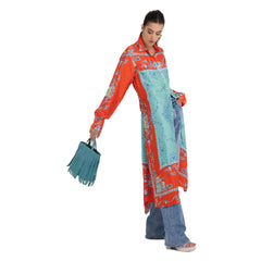 Replay Women's Long Shirt-dress with All-over Print