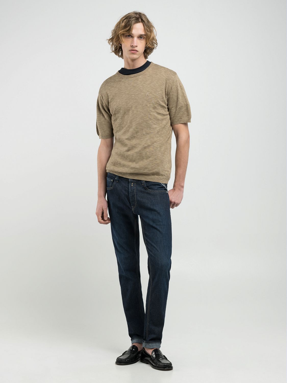 Regular-Fit Top with Embroidery