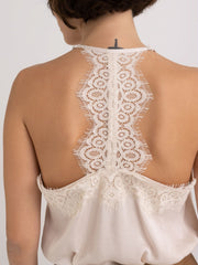 Viscose Top with Lace
