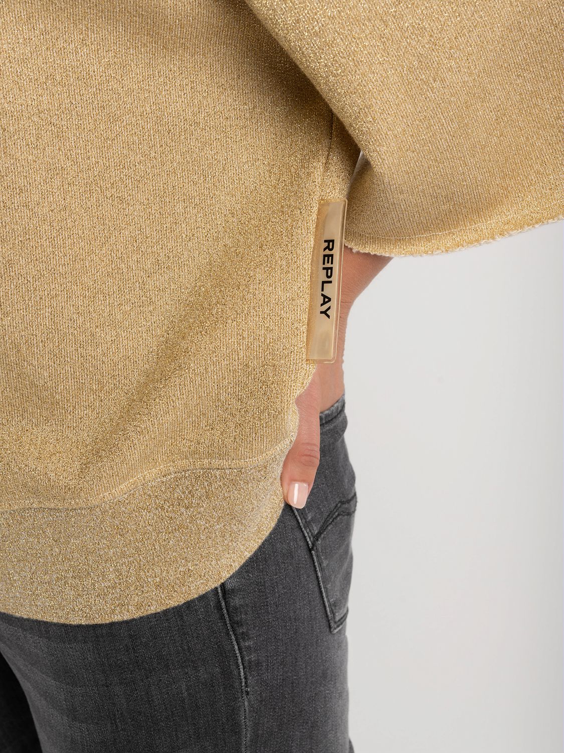 Comfort Fit Sweatshirt in Lurex