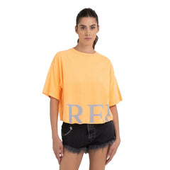 Cropped T-shirt with Print