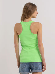Slim Fit Ribbed Top With Print