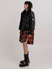 Reversible Jacket in Nylon and Sherpa
