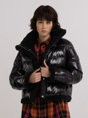Reversible Jacket in Nylon and Sherpa