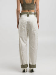 Color-Block Comfort-Fit Trousers