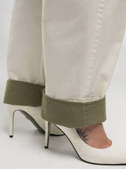 Color-Block Comfort-Fit Trousers