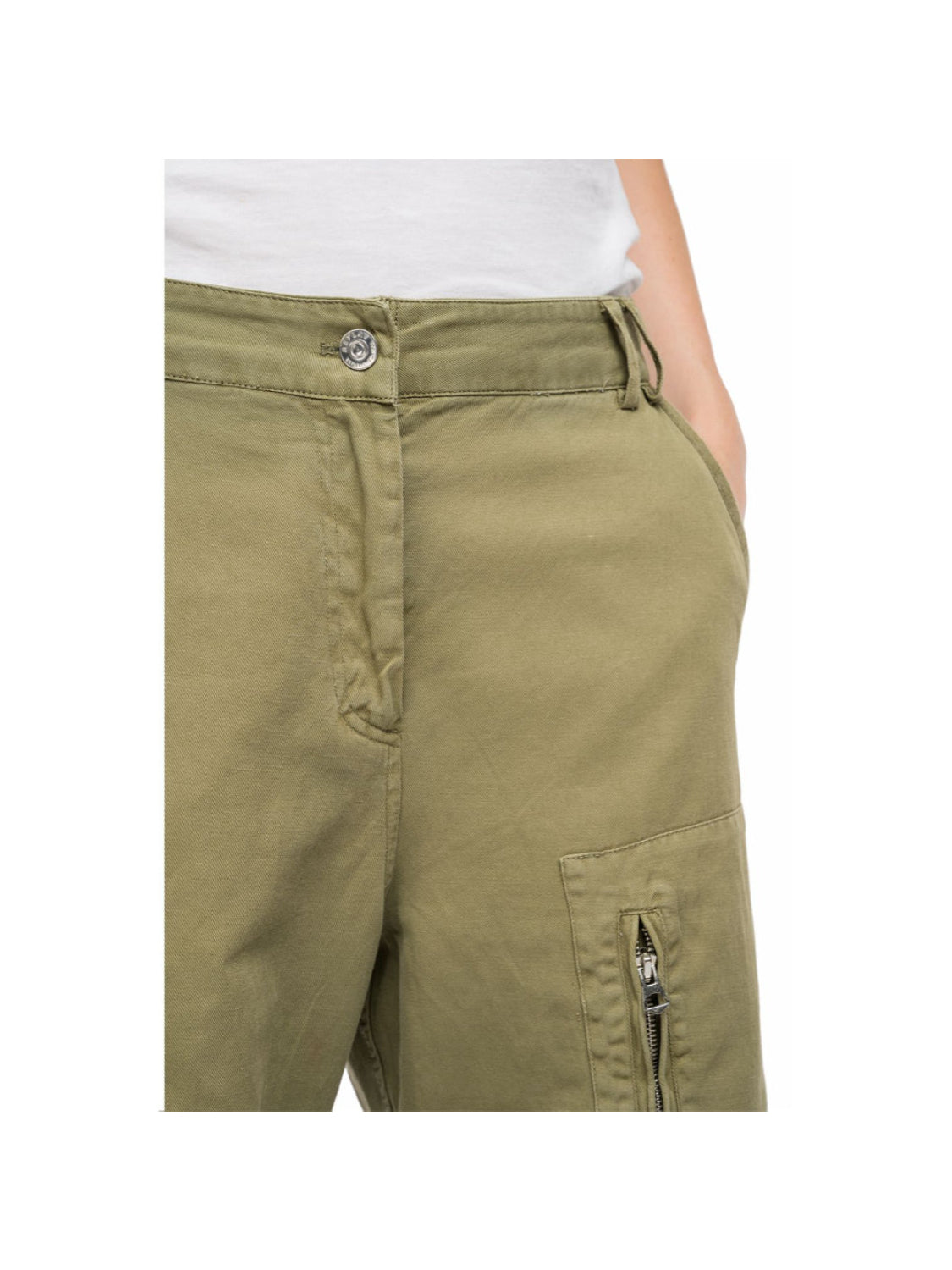 High Waist Tapered Led Pant Lichen Green