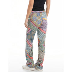 All Over Printed Viscose Satin Pant