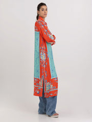 Long Shirt-dress with All-over Print