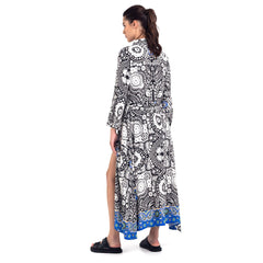 Replay Women's Viscose Shirt-dress with Batik Print