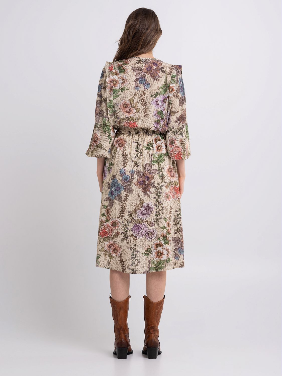 Viscose Floral Printed  Dress