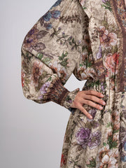 Viscose Floral Printed  Dress