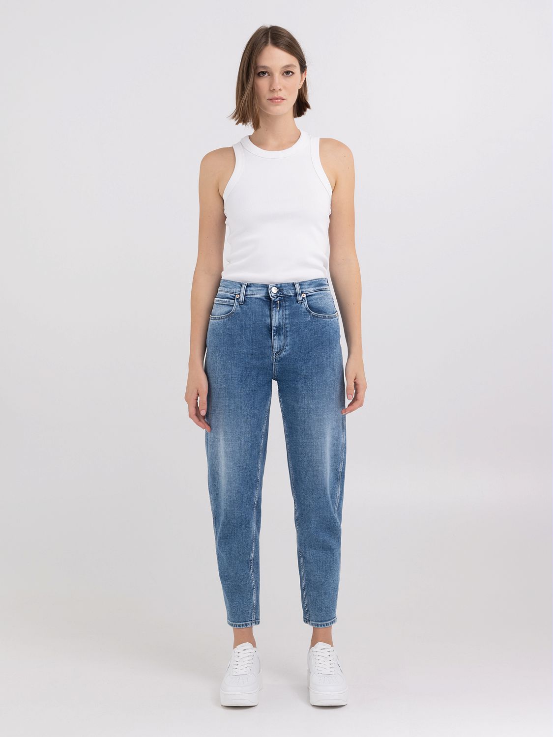 Medium Blue Balloon Fit Keida Jeans