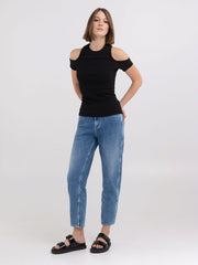 Medium Blue Balloon Fit Keida Jeans