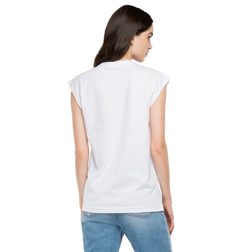 Replay Off Grid T-Shirt With Cap Sleeves